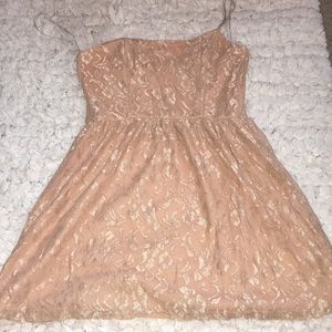 Blush lace dress